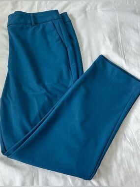 Christian Siriano Teal Trousers